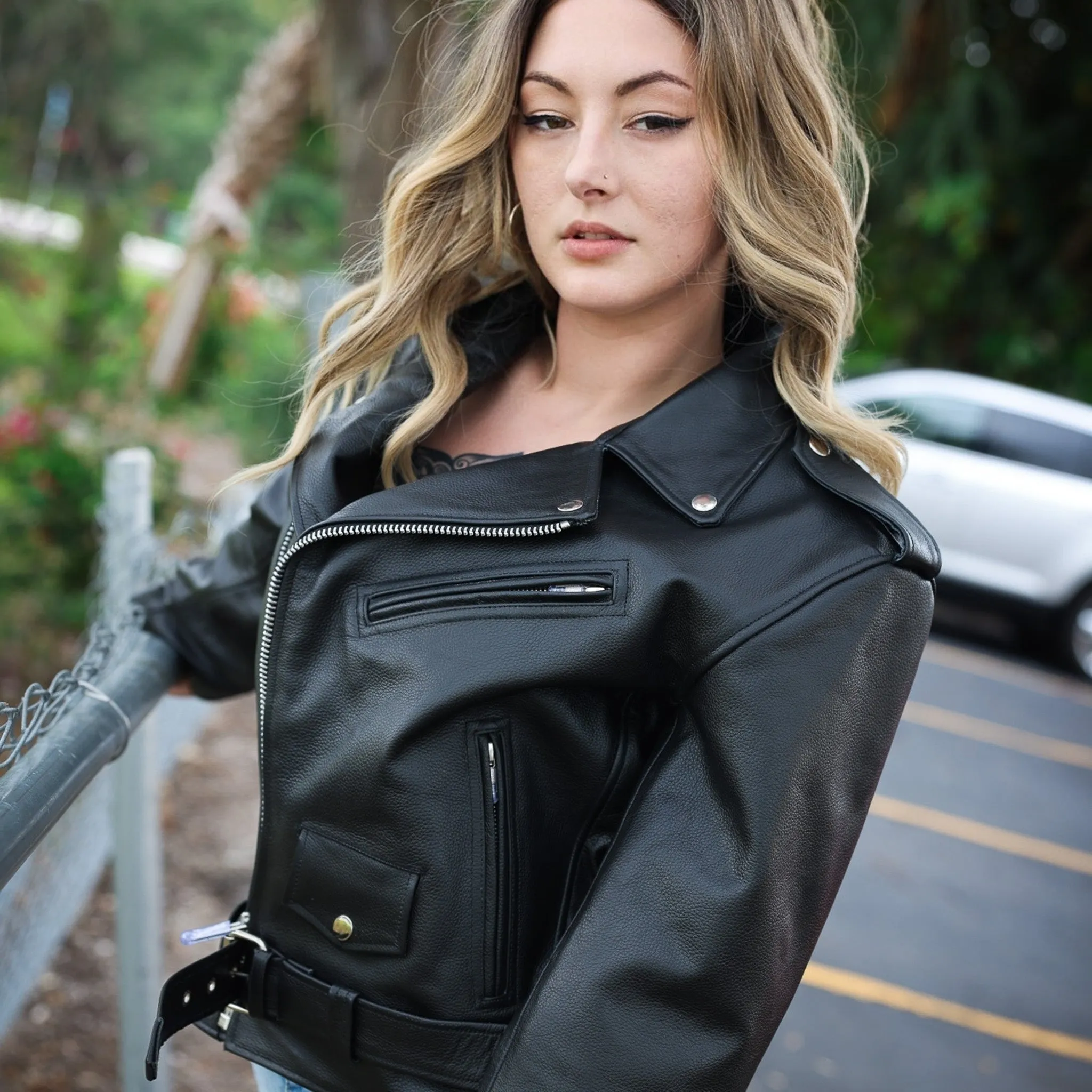 No Juliet Official Leather Jacket (belted)