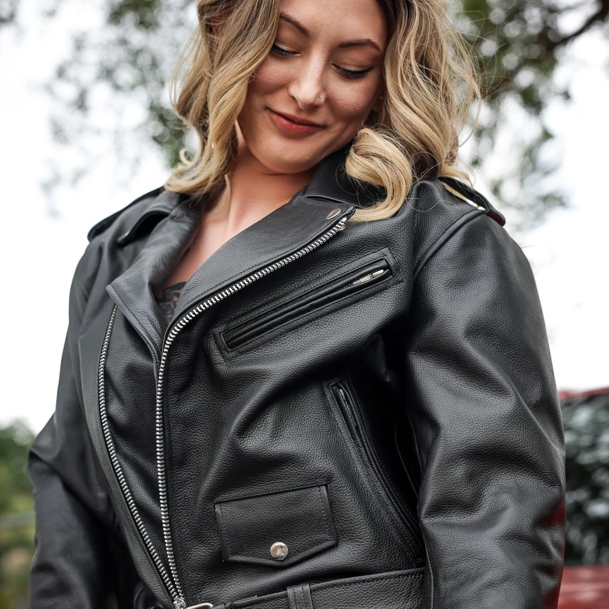 No Juliet Official Leather Jacket (belted)