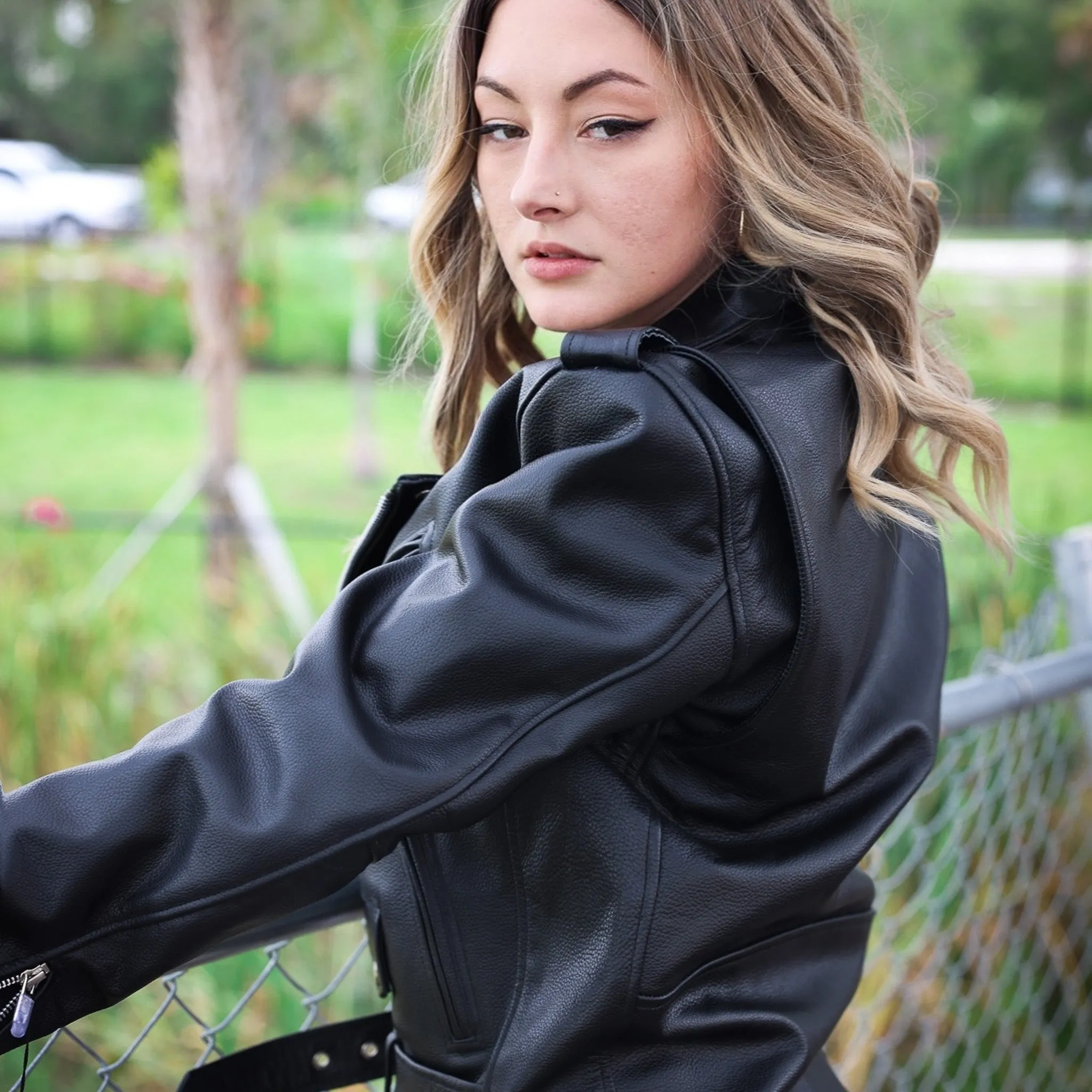 No Juliet Official Leather Jacket (belted)