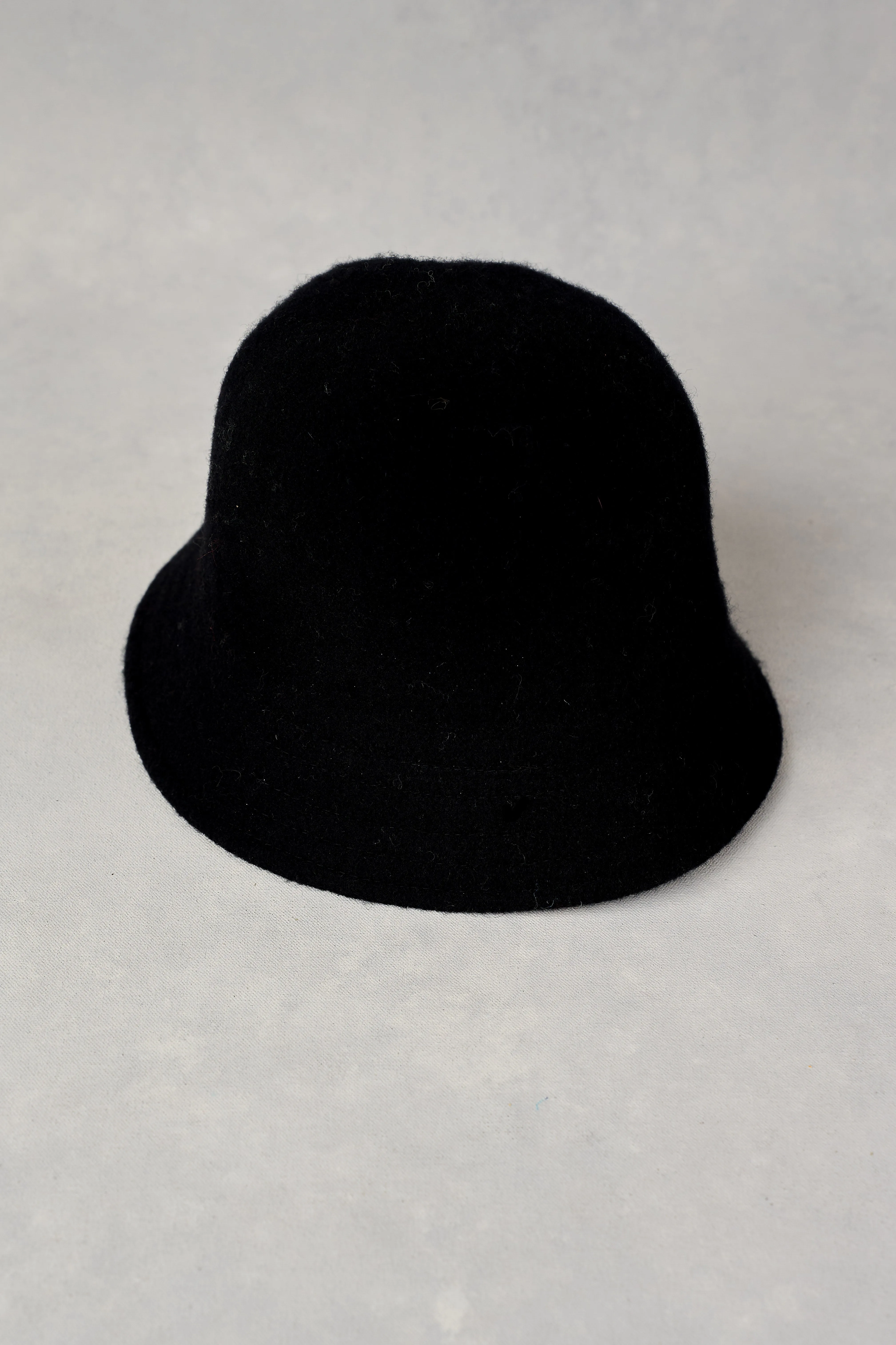 Noir Wool Bucket Hat - Black