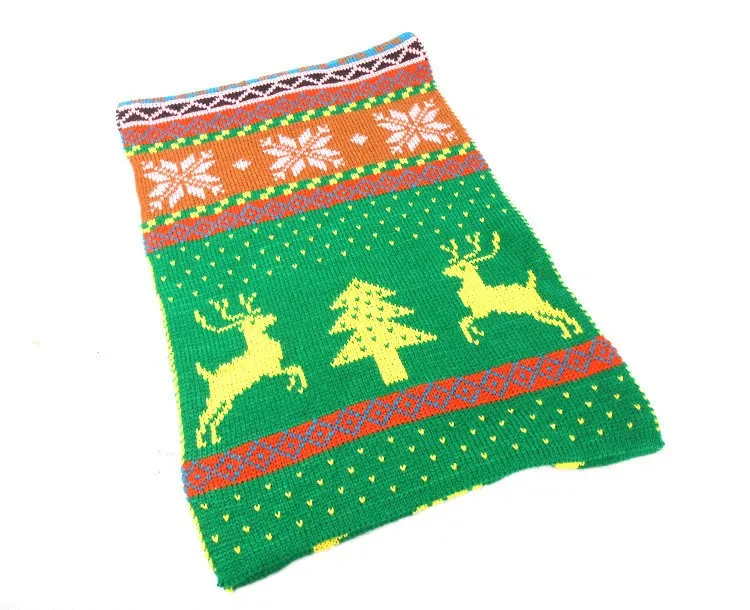 Nordic Winter Deer Cashmere Reverse Knit Scarves