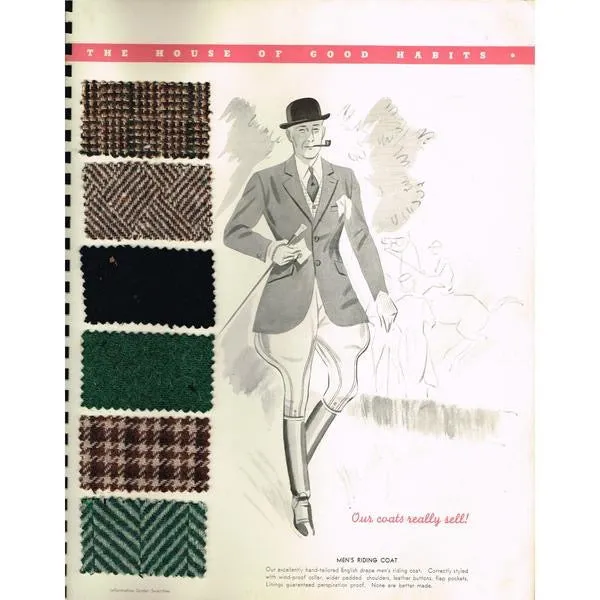 Over the Top Sport Togs 1939 Apparel Arts Equestrian Catalog