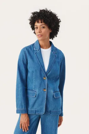 Part Two Cocco blazer Medium Blue Denim