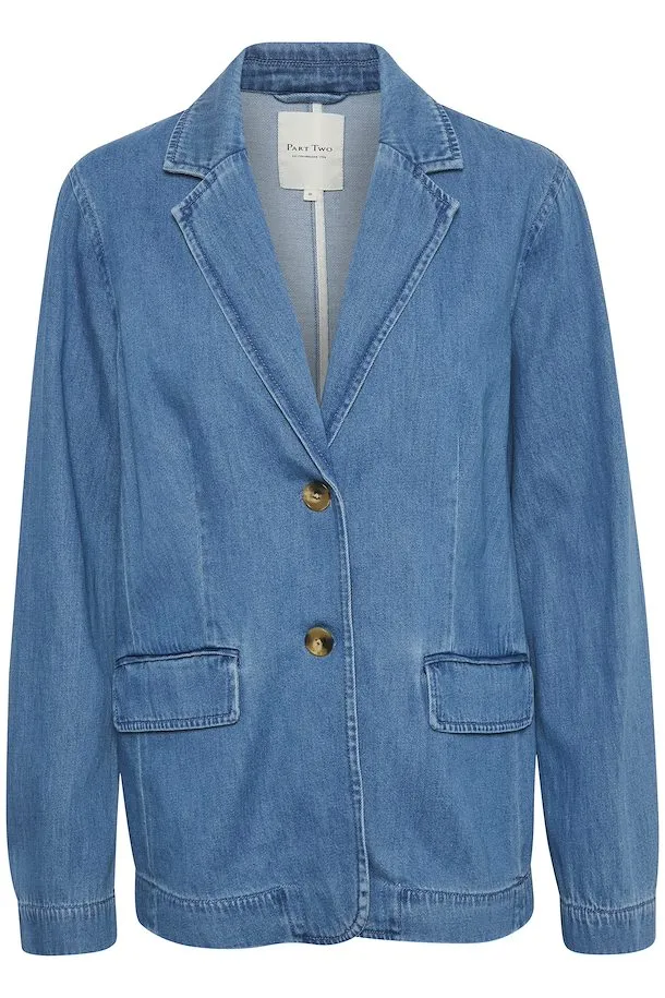 Part Two Cocco blazer Medium Blue Denim