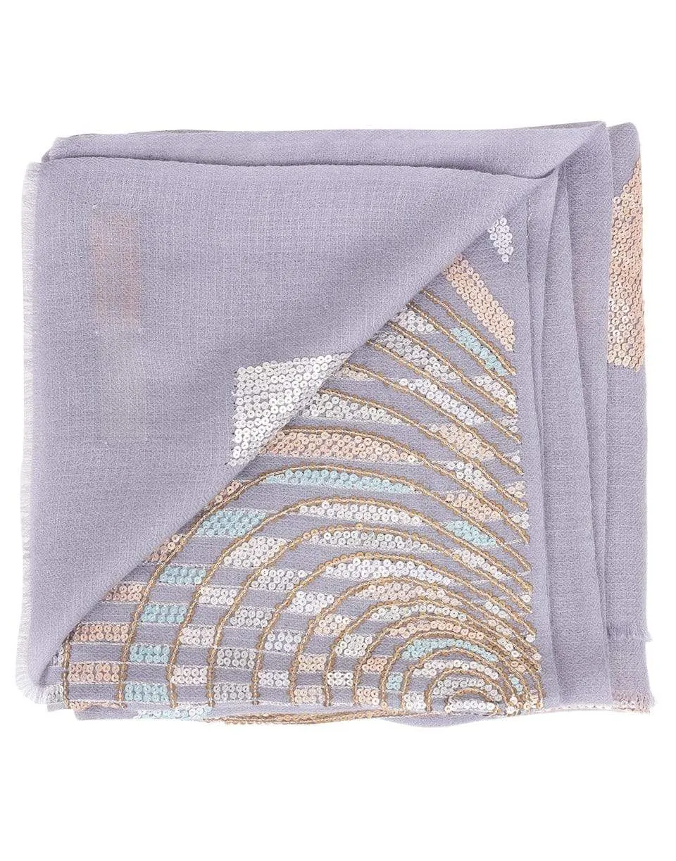 Pearl Sequence Illusion Scarf