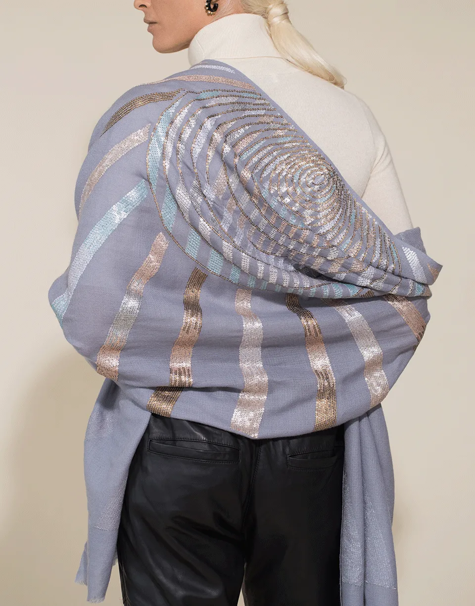 Pearl Sequence Illusion Scarf