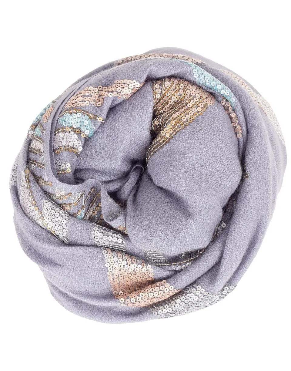 Pearl Sequence Illusion Scarf
