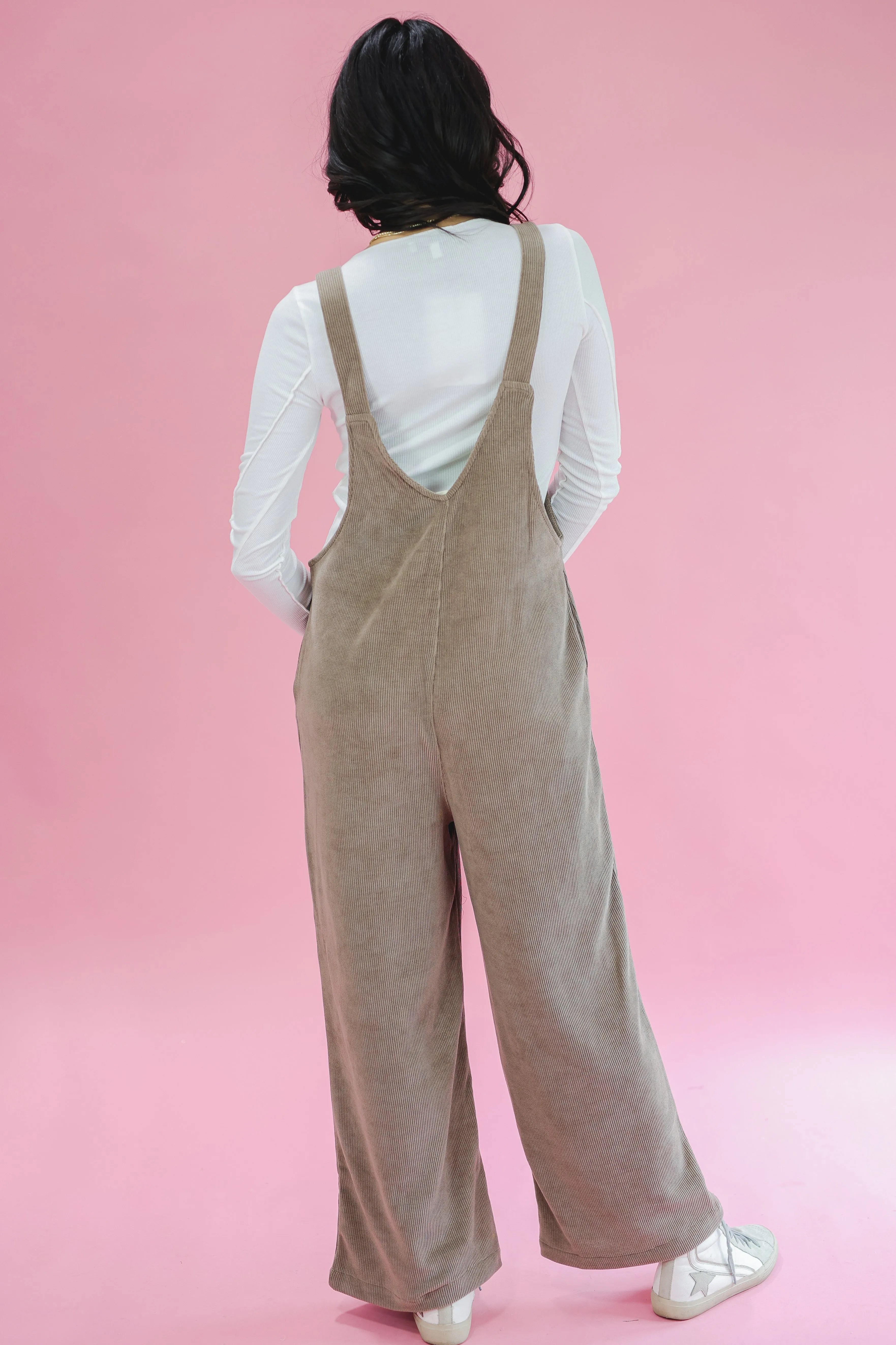 Pumpkin Patch Memories Overalls In Mocha