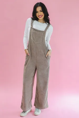 Pumpkin Patch Memories Overalls In Mocha