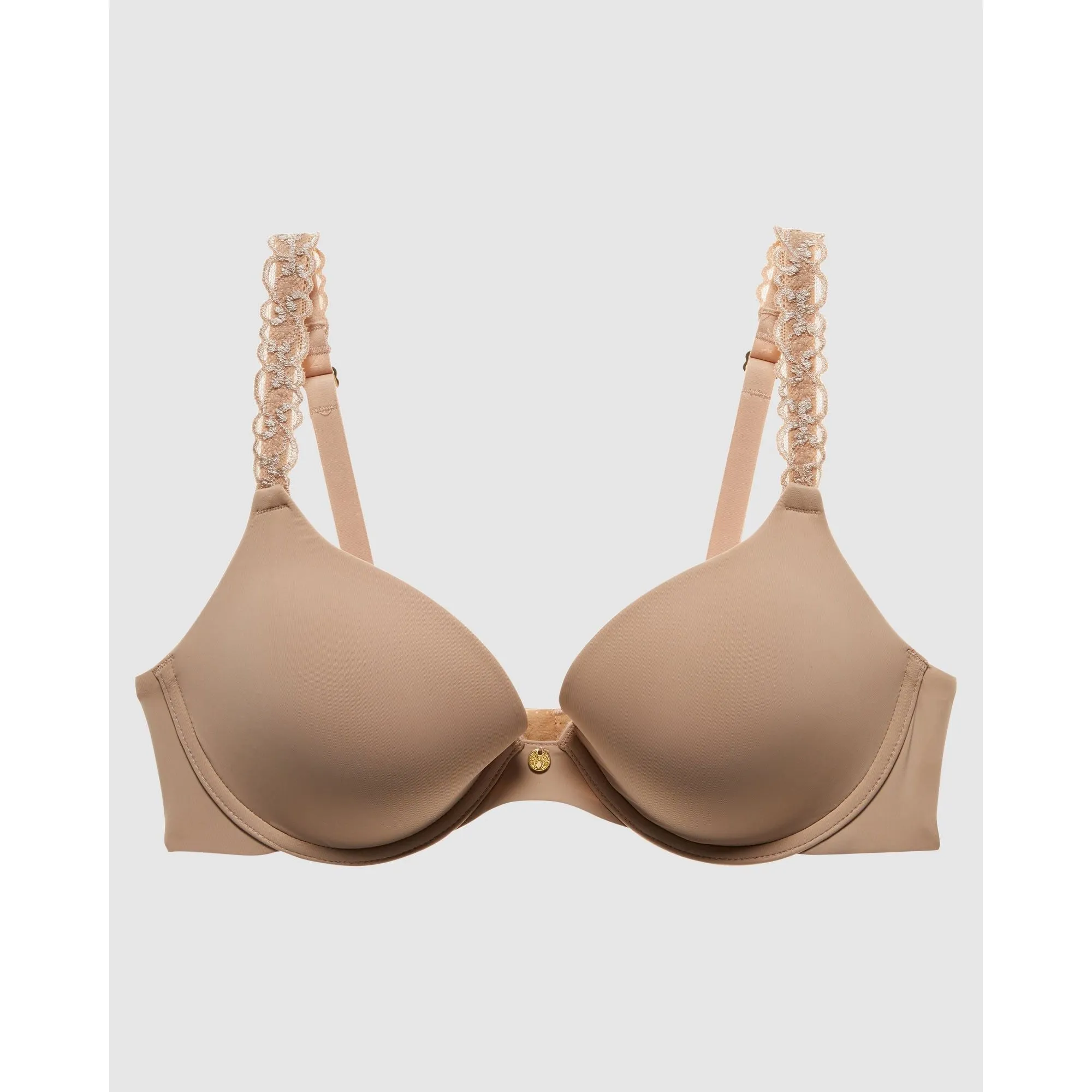 Pure Luxe Smooth Push Up Plunge Bra Cafe