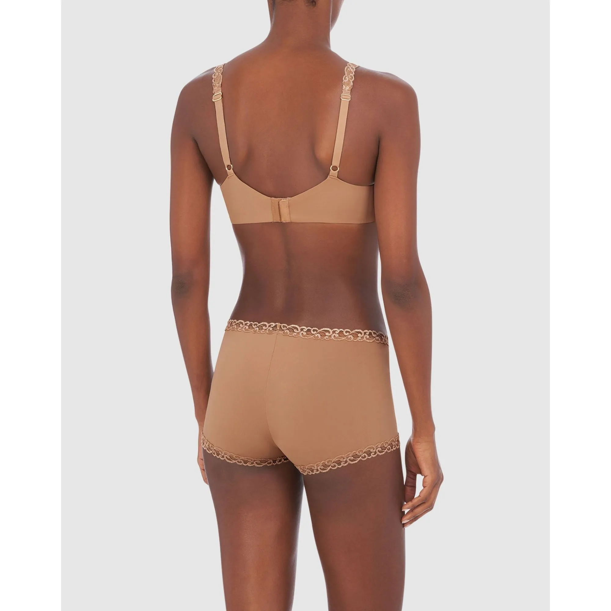 Pure Luxe Smooth Push Up Plunge Bra Cafe
