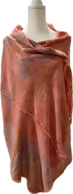 Raspberry Cotton Wear-Everywhere Meditation Shawl