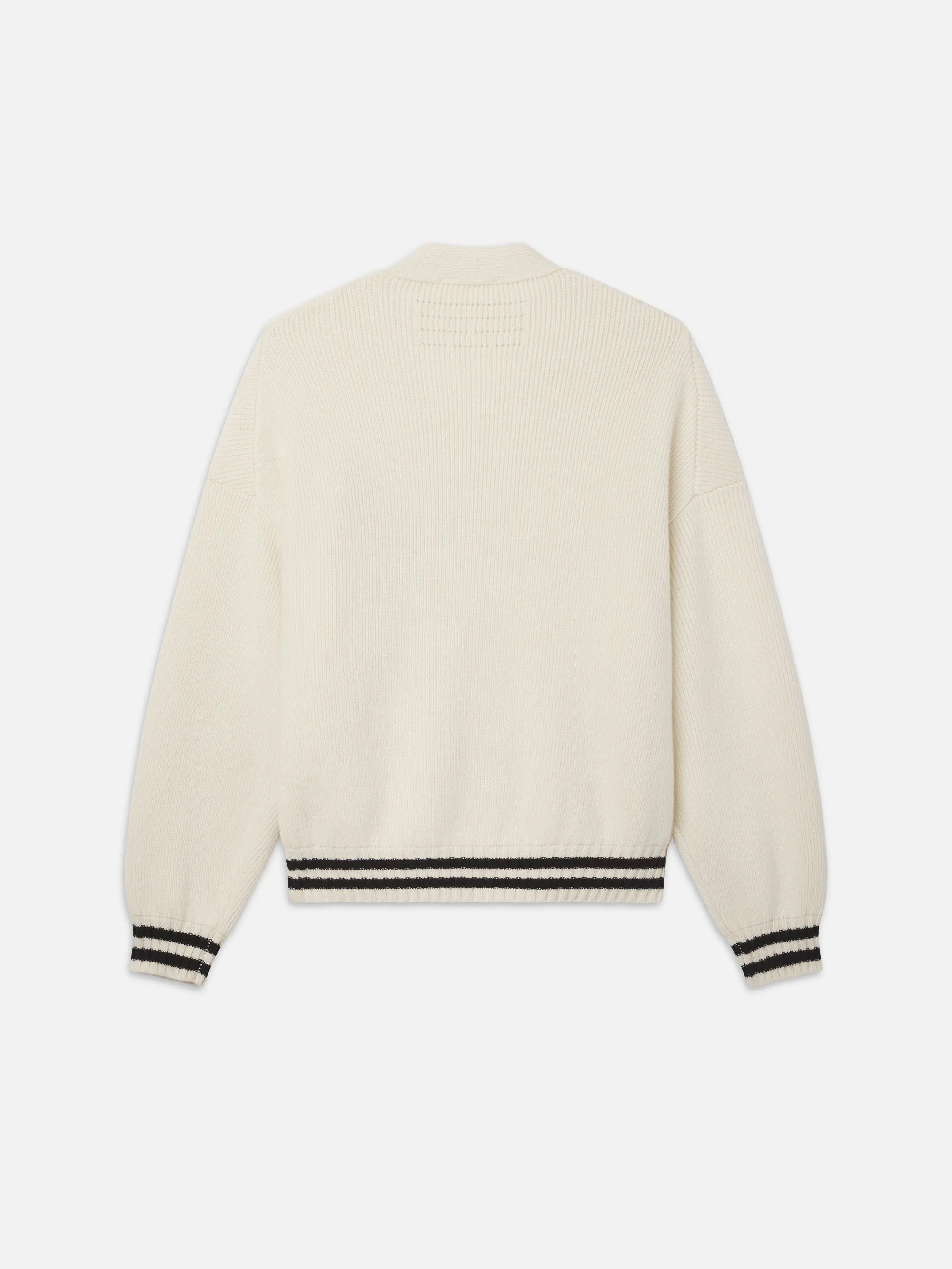Ritz Embroidery Cashmere Cardigan -- Cream