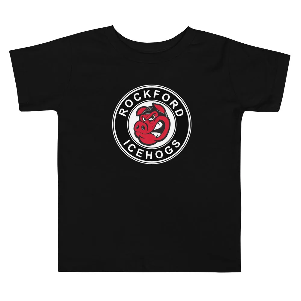 Rockford IceHogs Primary Logo Toddler Short Sleeve T-Shirt