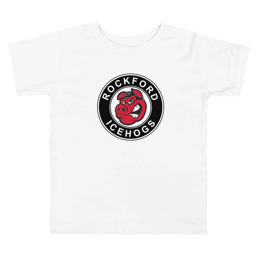 Rockford IceHogs Primary Logo Toddler Short Sleeve T-Shirt