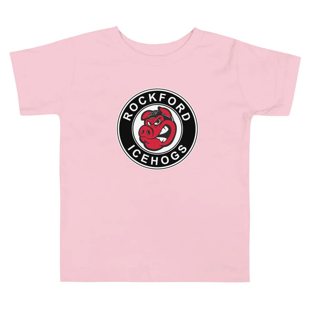 Rockford IceHogs Primary Logo Toddler Short Sleeve T-Shirt