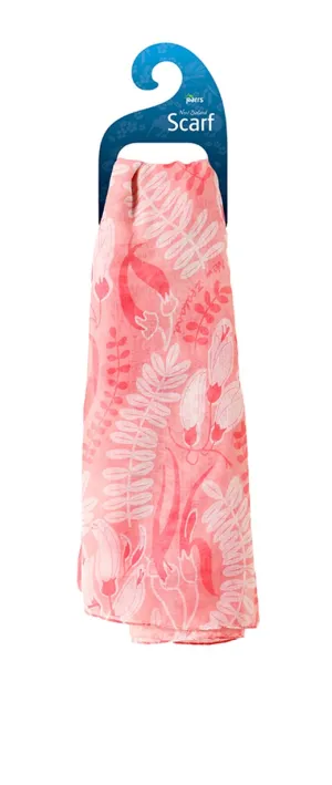 Scarf Kowhai Flower Pink
