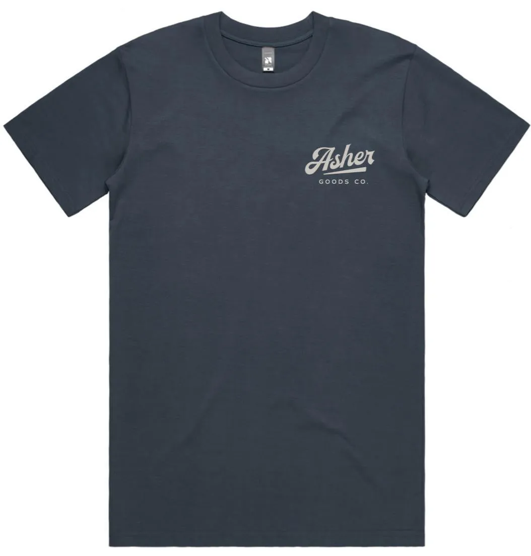 Shop Tee - Petrol Blue