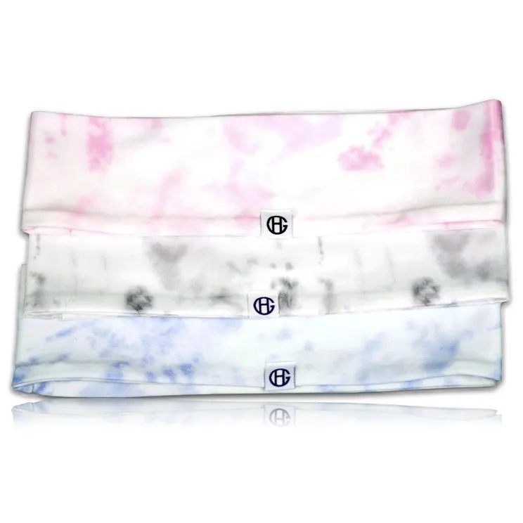 Tie Dye Sports Headband Bundle