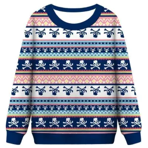 Unisex Ugly Christmas Sweatshirts 3D Printed Pullover Long Sleeve Sweater Shirts