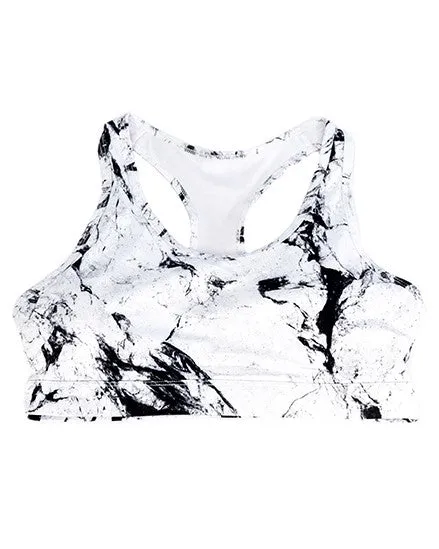 White Marble Sports Crop
