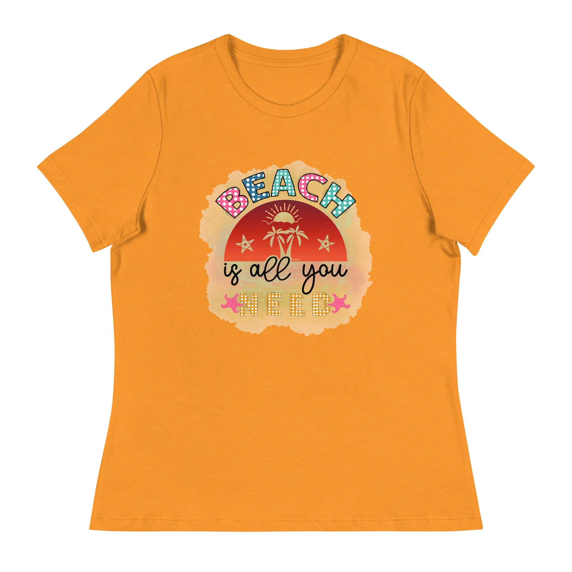 Women's Beach Relaxed T-Shirt Bella   Canvas 6400 Beach is All You Need