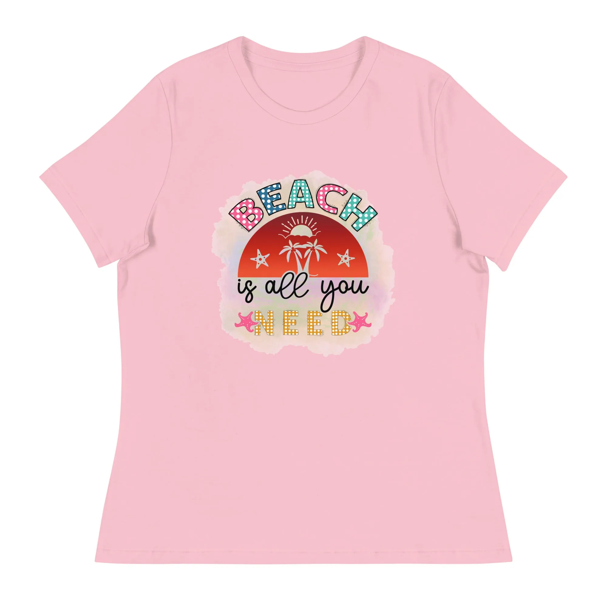 Women's Beach Relaxed T-Shirt Bella   Canvas 6400 Beach is All You Need
