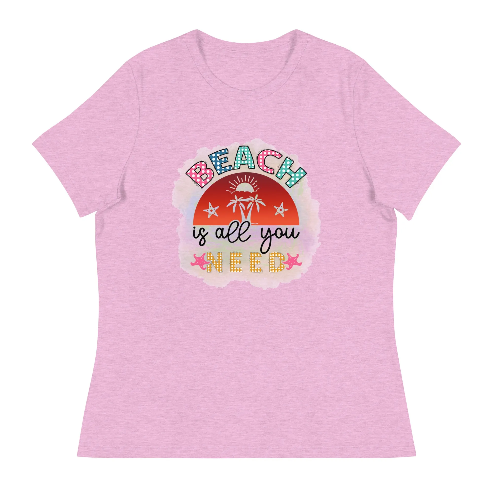 Women's Beach Relaxed T-Shirt Bella   Canvas 6400 Beach is All You Need