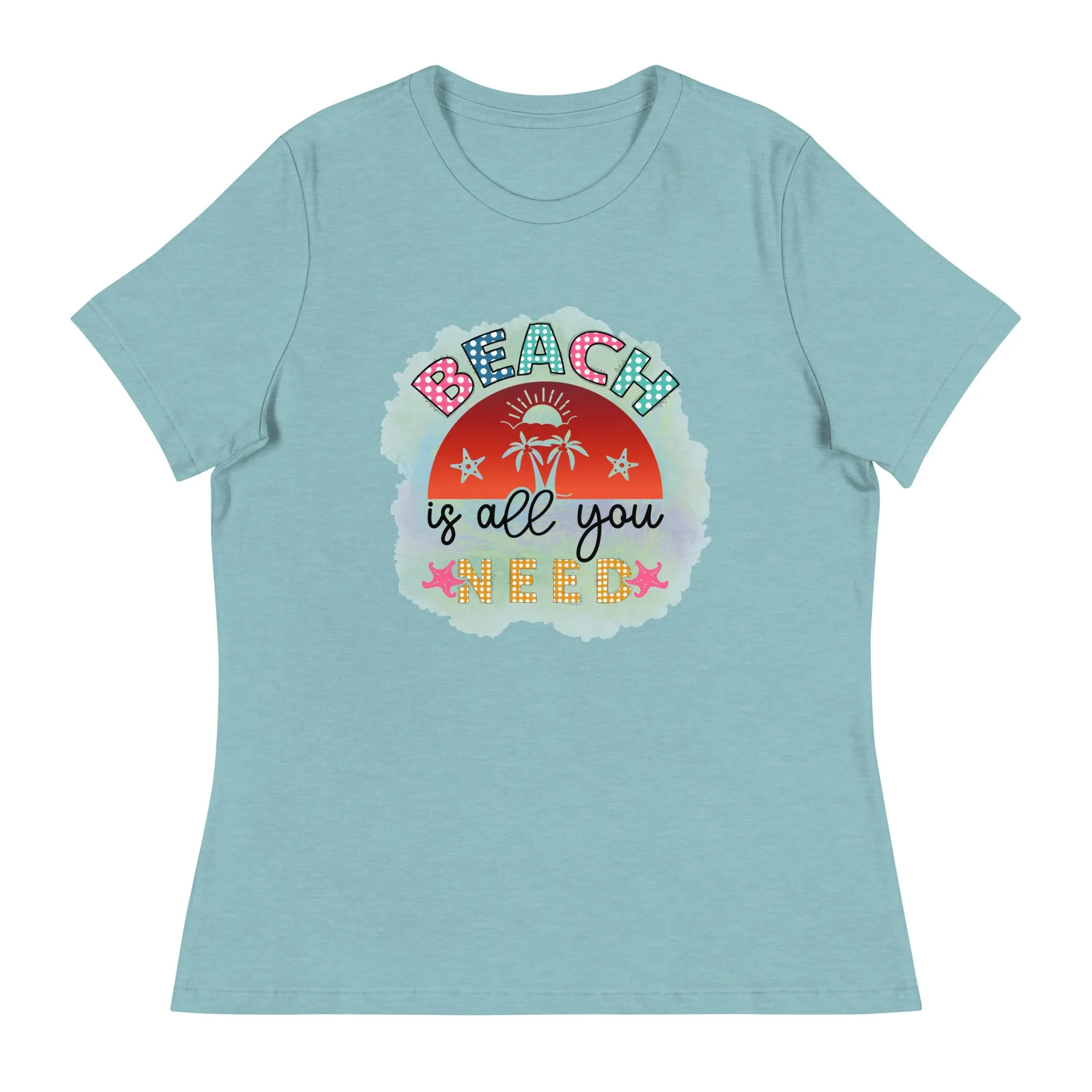Women's Beach Relaxed T-Shirt Bella   Canvas 6400 Beach is All You Need
