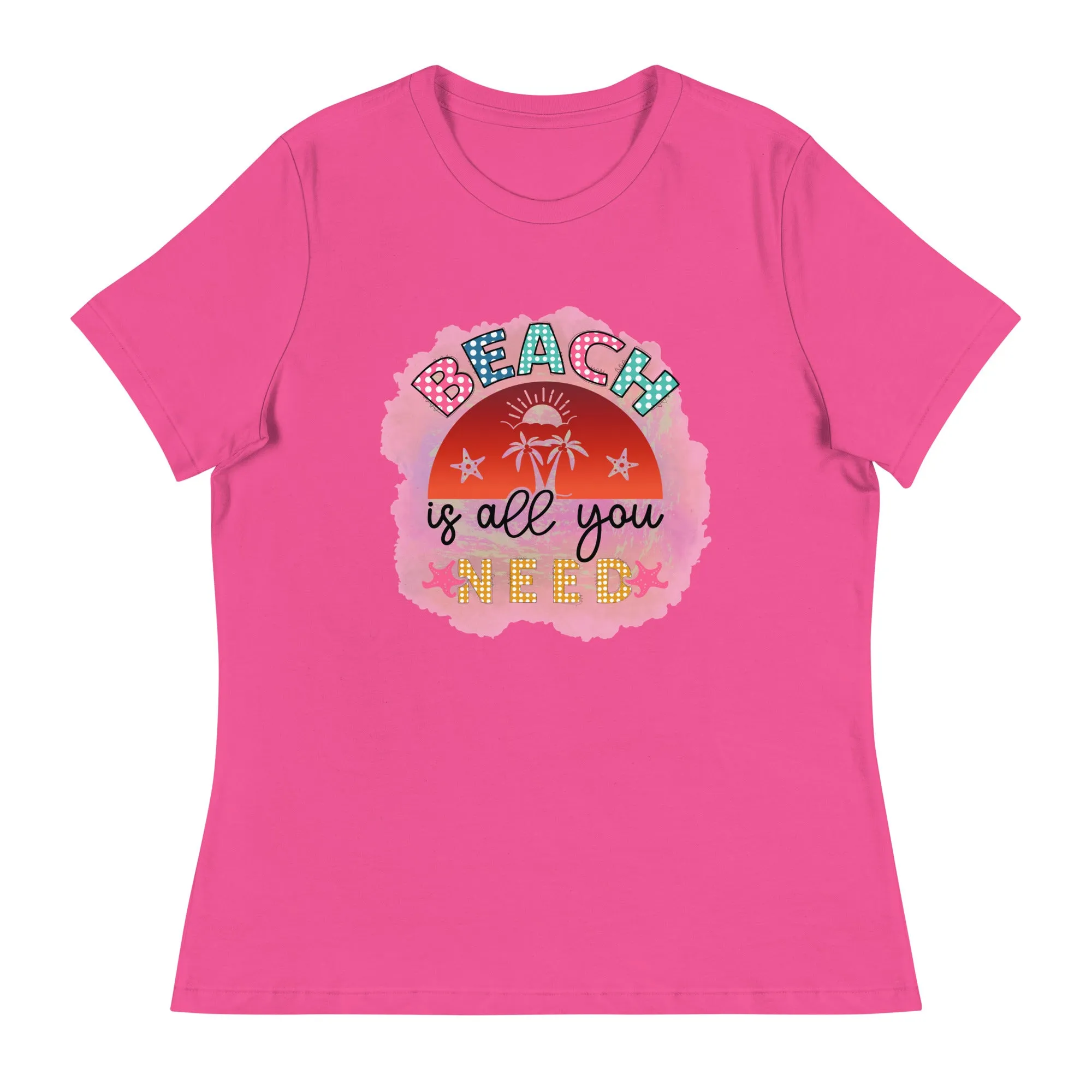 Women's Beach Relaxed T-Shirt Bella   Canvas 6400 Beach is All You Need