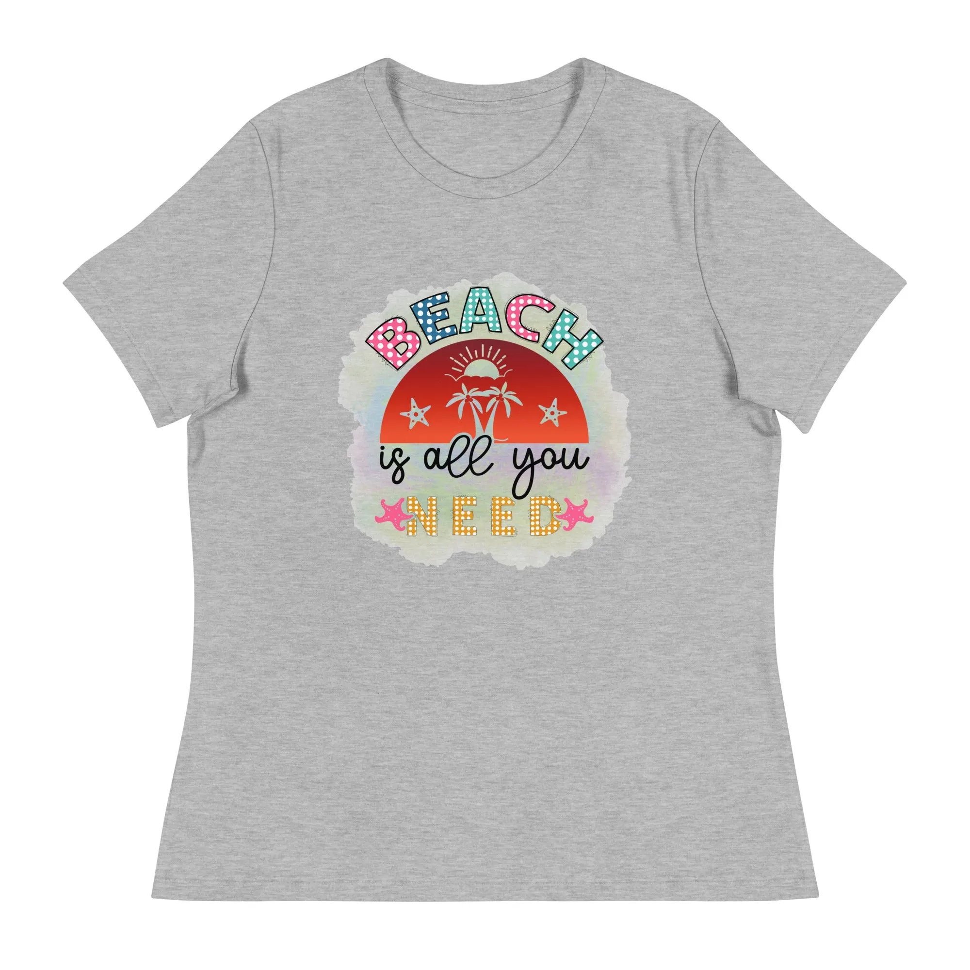 Women's Beach Relaxed T-Shirt Bella   Canvas 6400 Beach is All You Need