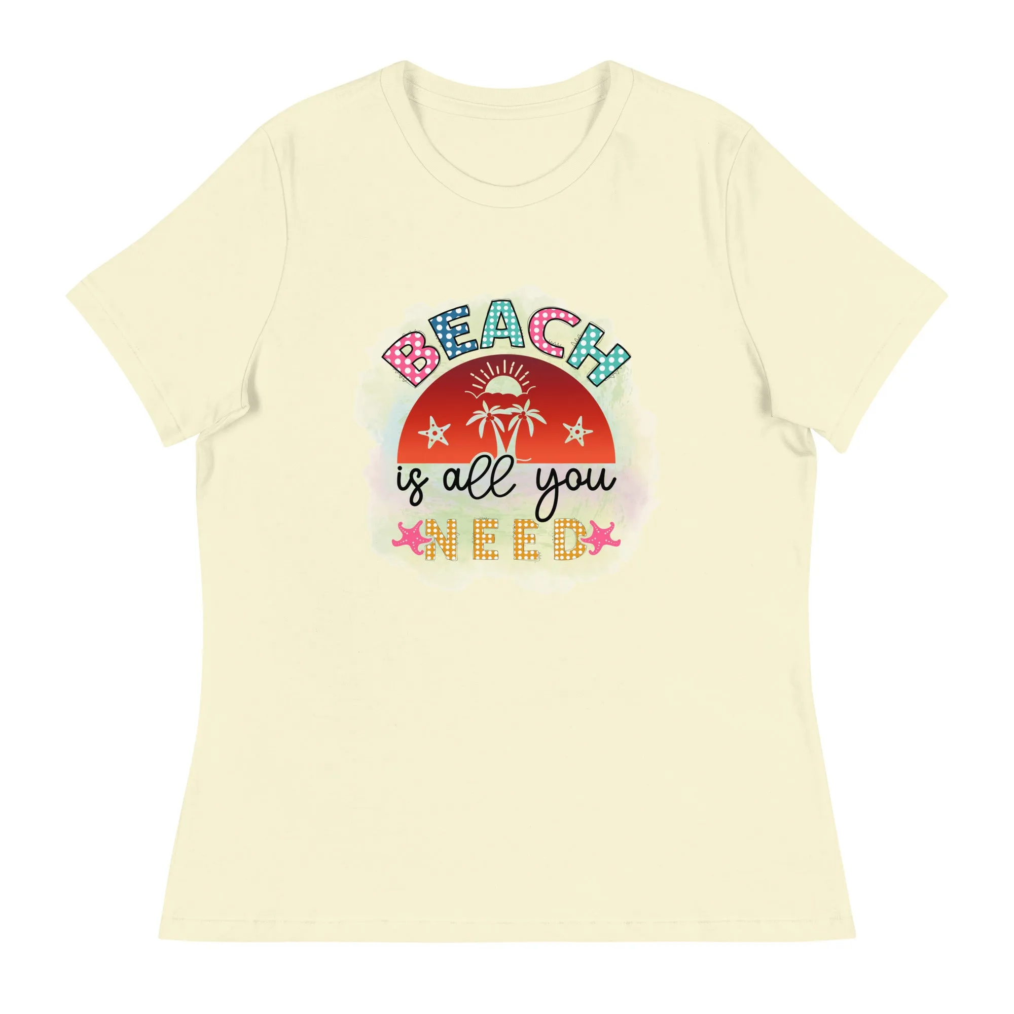 Women's Beach Relaxed T-Shirt Bella   Canvas 6400 Beach is All You Need