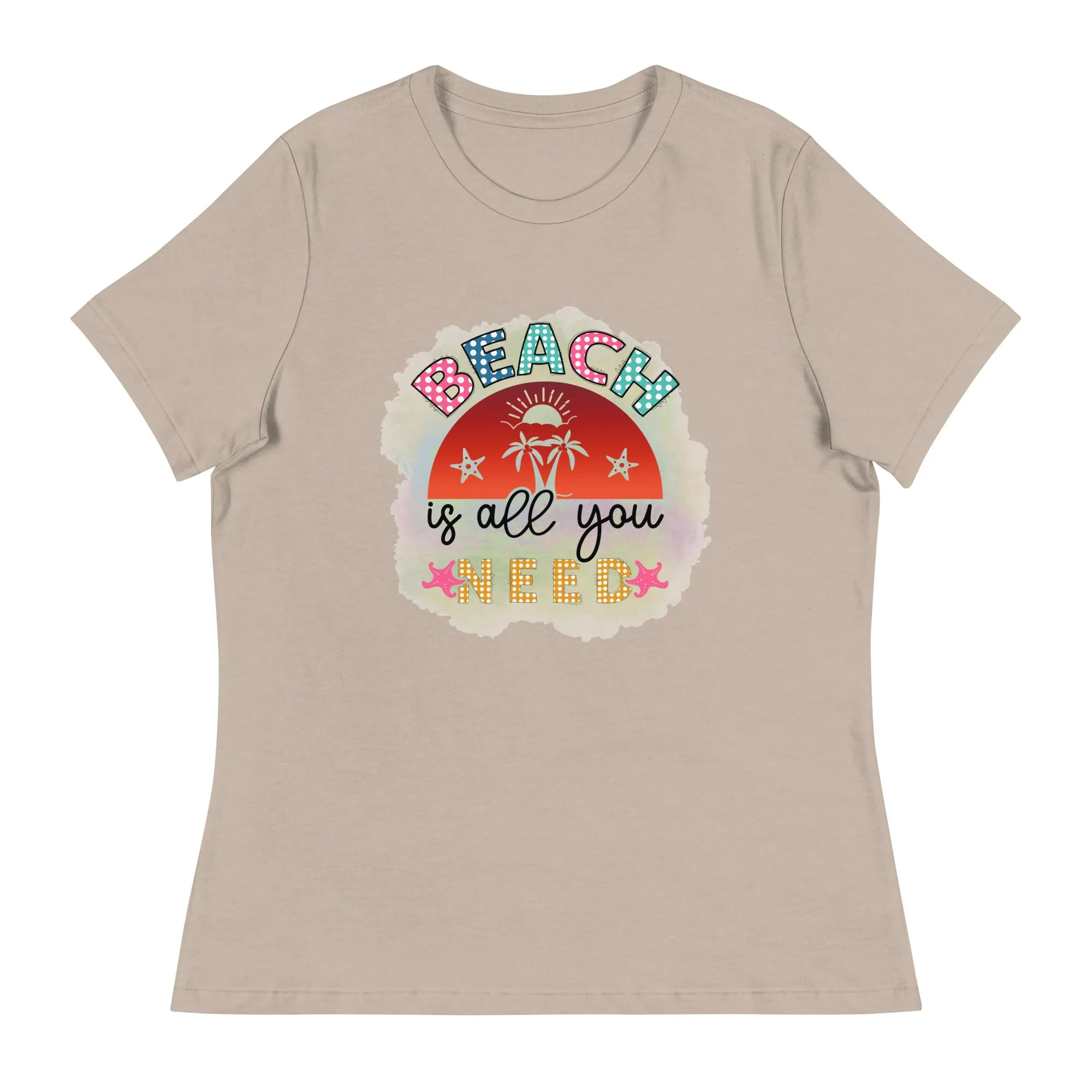 Women's Beach Relaxed T-Shirt Bella   Canvas 6400 Beach is All You Need