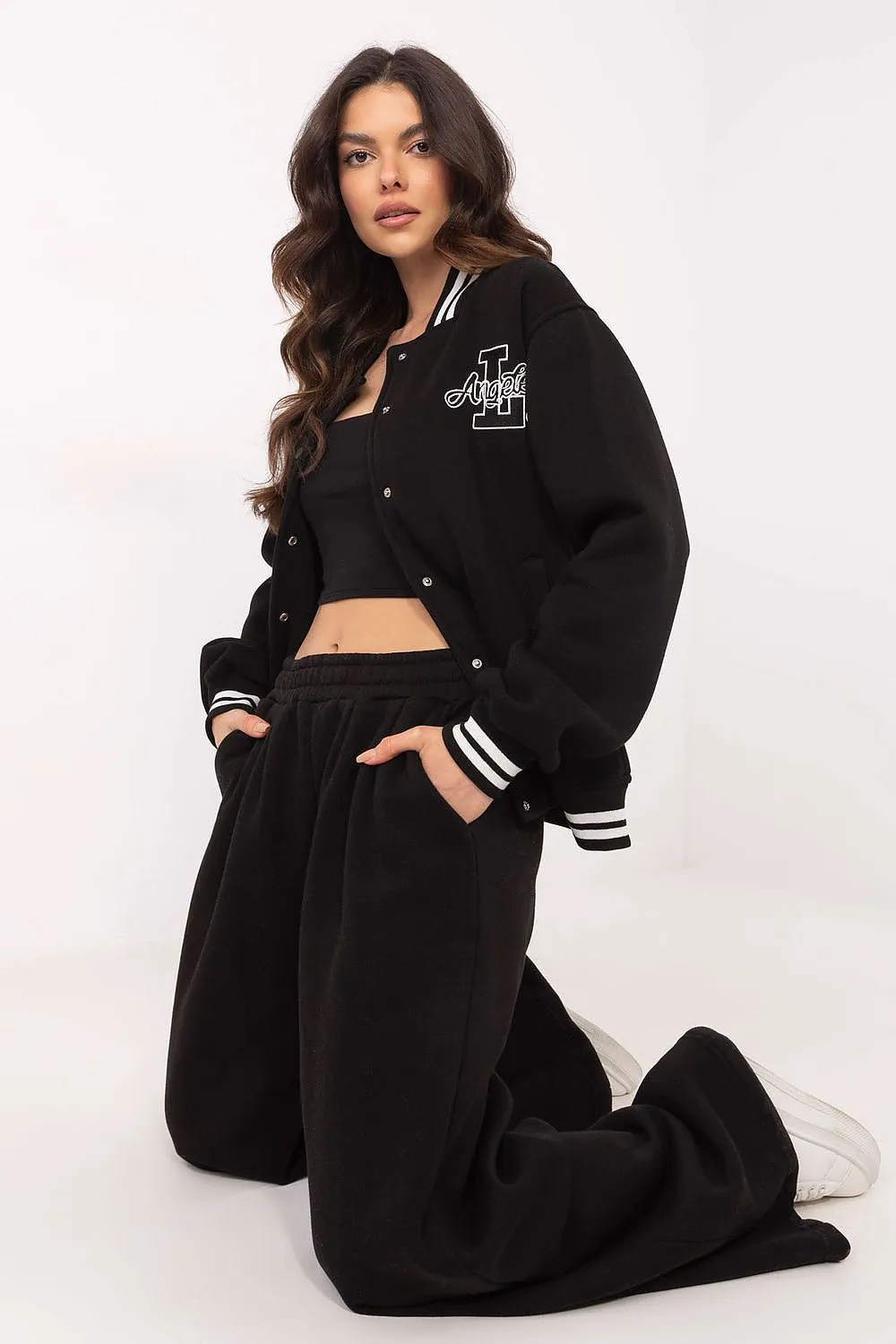 Women's Casual Bomber Jacket with Stylish Accents