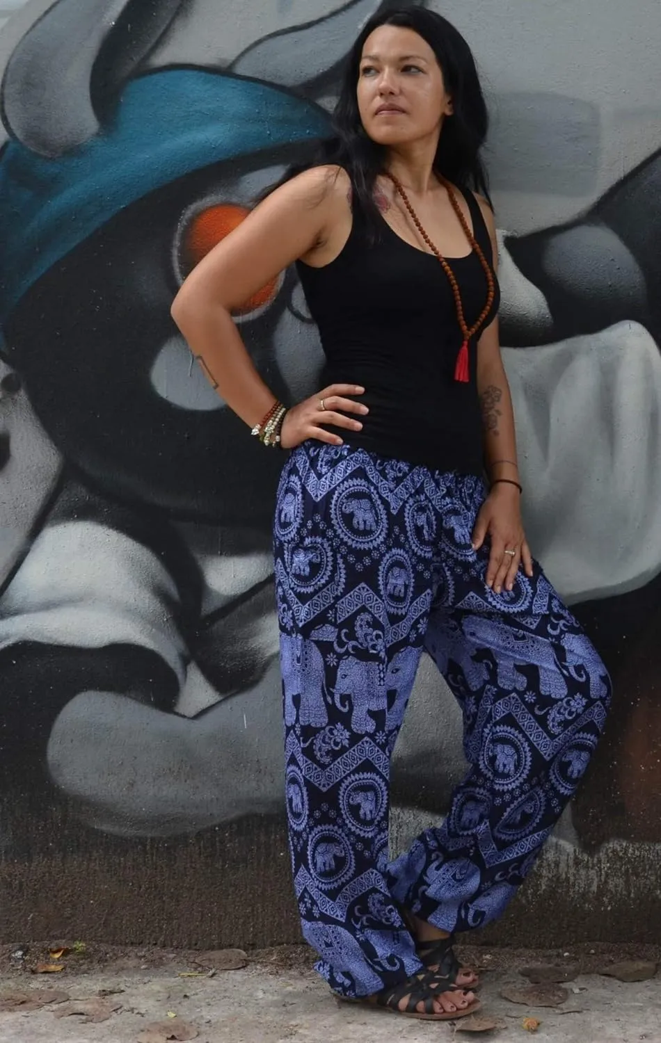 Women's Elephant Harem Pants Red Chang