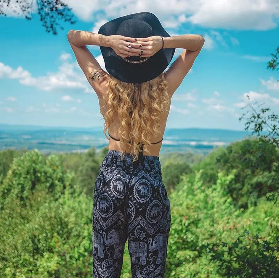 Women's Elephant Harem Pants Red Chang