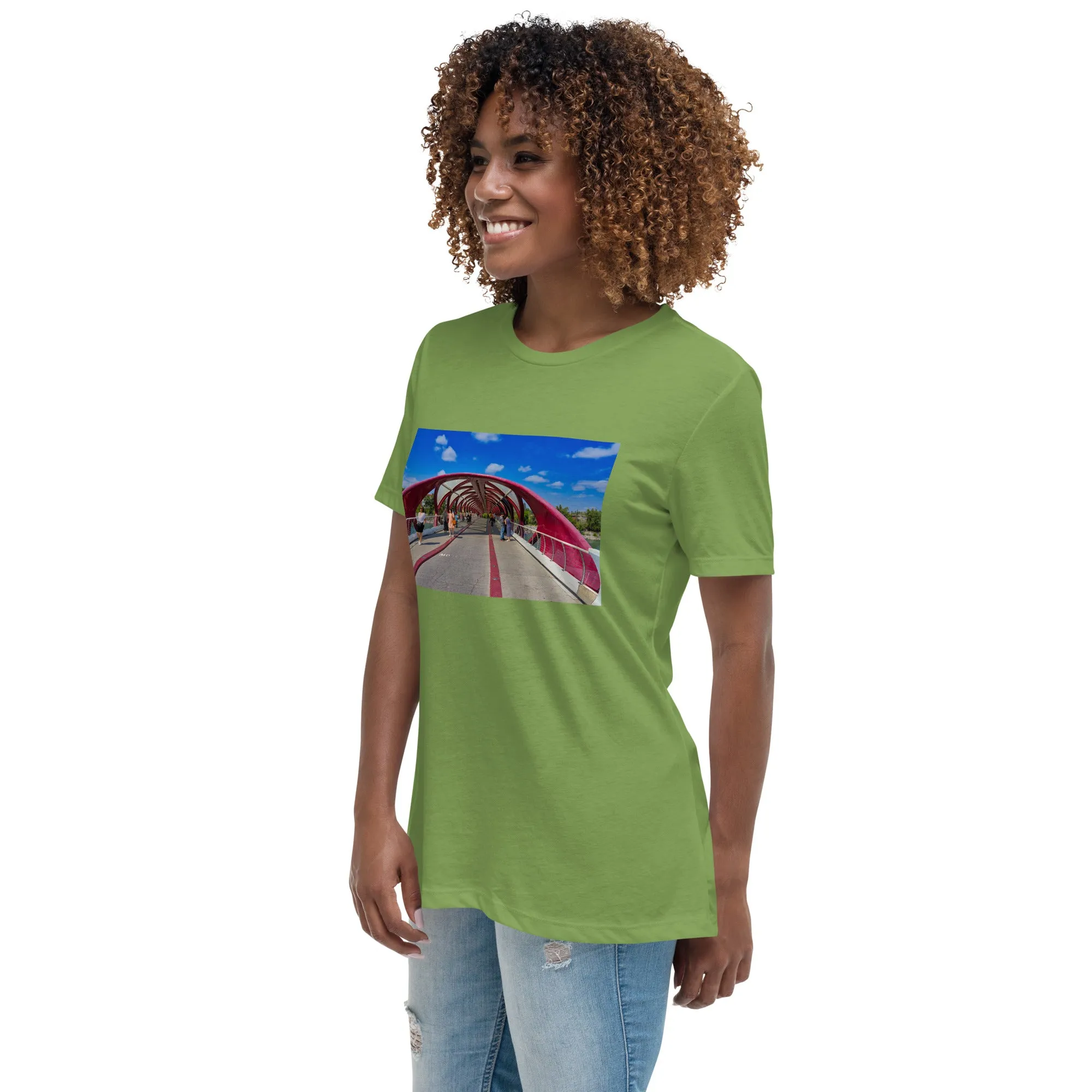 Women's Relaxed T-Shirt - Calgary Peace Bridge