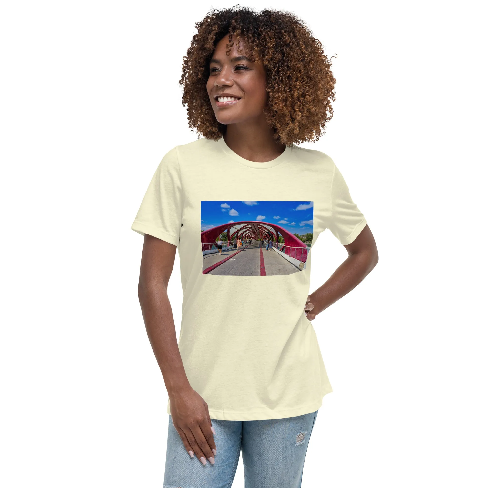 Women's Relaxed T-Shirt - Calgary Peace Bridge