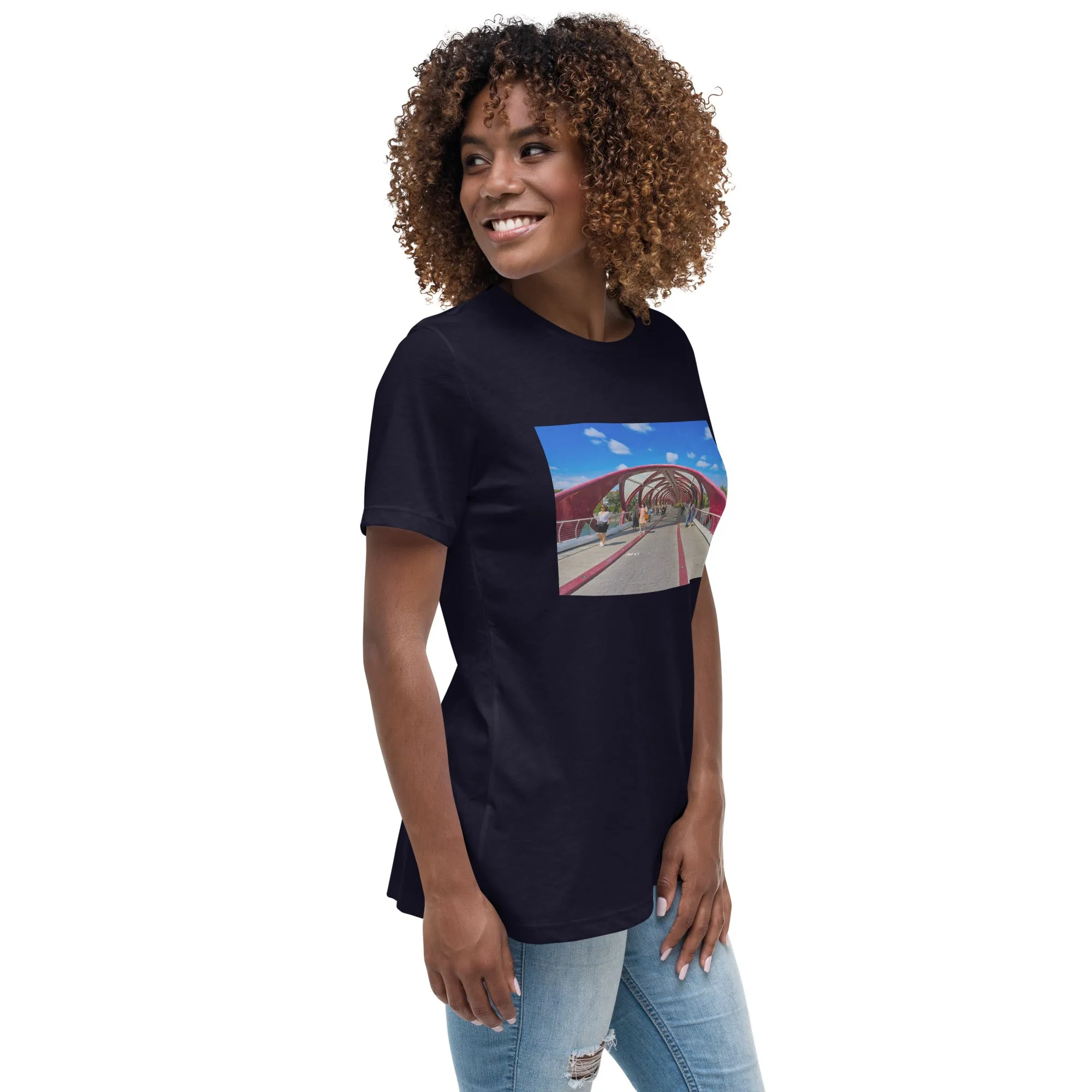 Women's Relaxed T-Shirt - Calgary Peace Bridge